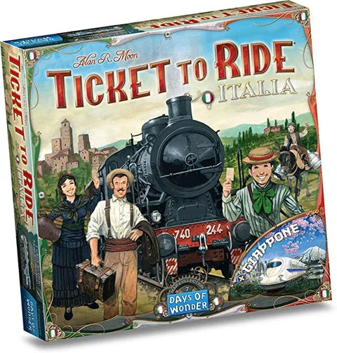 La confezione dell’espansione Ticket to Ride Map Collection con Italia e Giappone